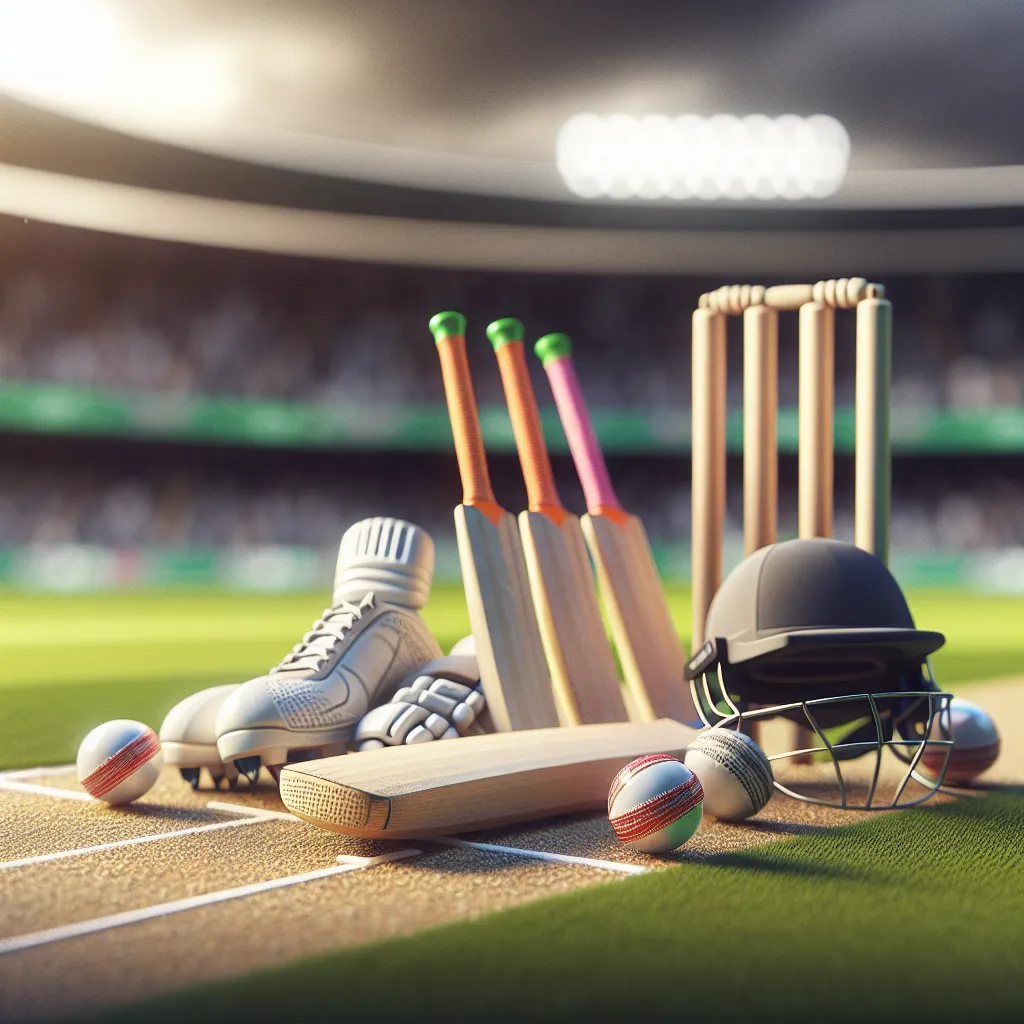 Young cricketer demonstrating a balanced batting stance in full protective gear